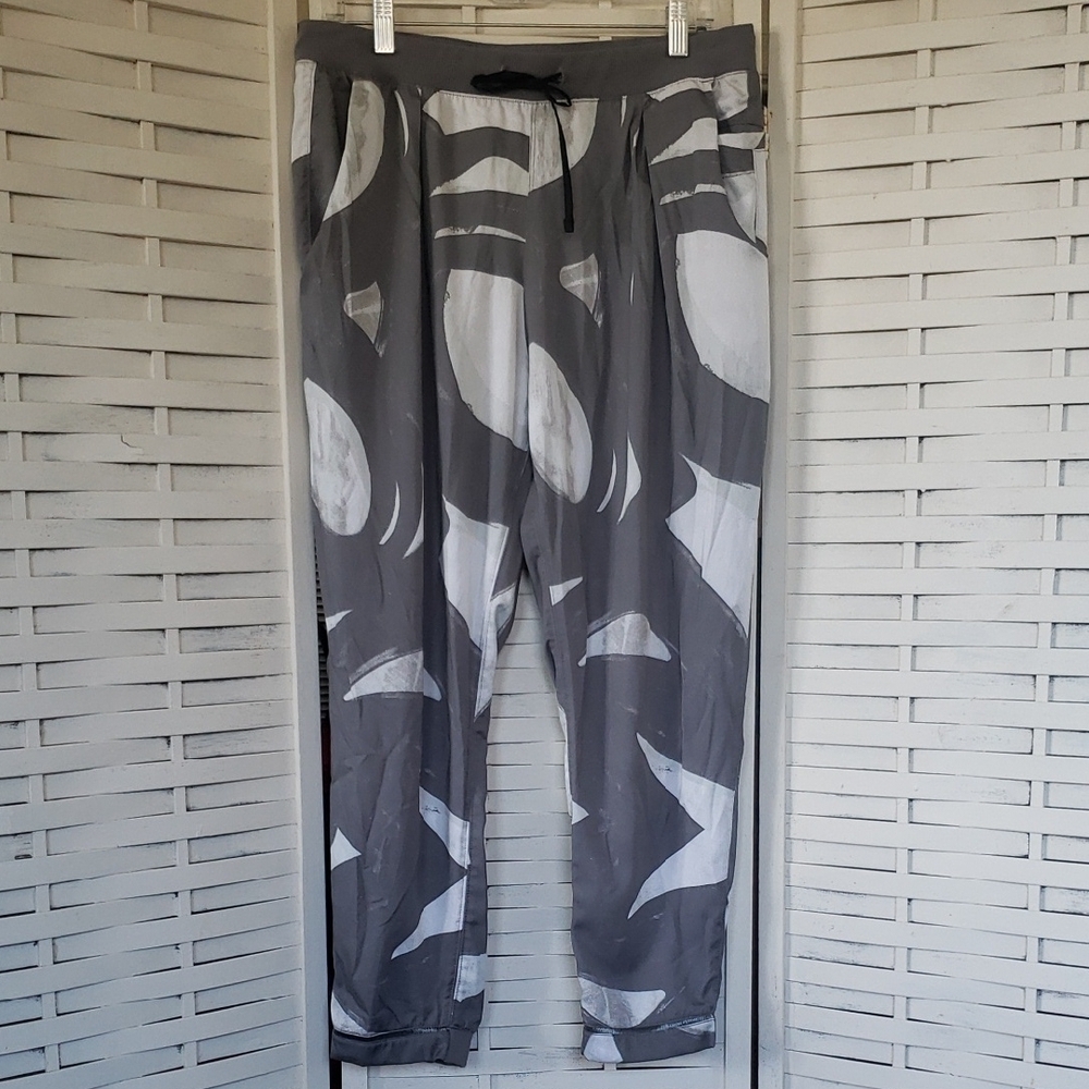 Lululemon City Jogger Gray And White Patterned Women's Pants Size 10